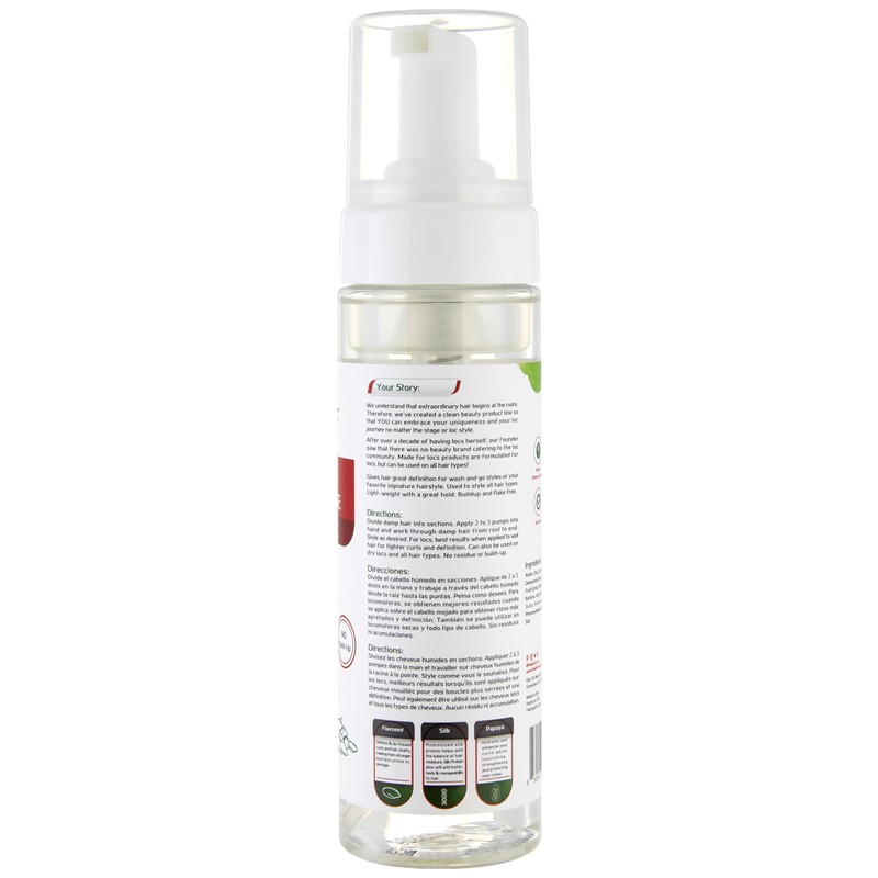 Locs Styling Flaxseed Mousse | Build-Up Free with No White