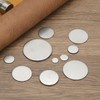 PATIKIL 50Pcs Metal Stamping Blanks 20mm Round Stamping Name Tags,20x2.7mm