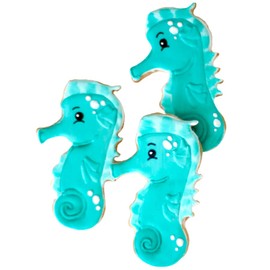 1 Dz. Whimsical Seahorse Cookies! Spirited and Born Navigator! Ocean Lover, Tropical Birthday Themed Party Favors, Princess