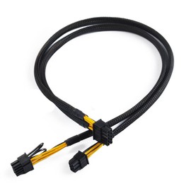 AKUYAO 10PIN to Dual 8PIN(6+2) Power Supply Adapter Cable for HP DL380 G8 G9 and GPU 50CM