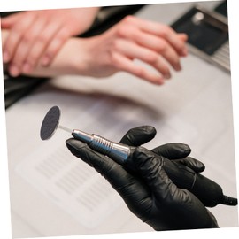 Healvian 2sets Manicure Sandpaper Disc Kit for Dead Skin Removal Grinding Tool Discs and Floral Spindle for Nail Care and Foot Treatment