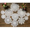 MINDPLUS Set of 11 Hand Crocheted Doilies Cotton Crochet Lace