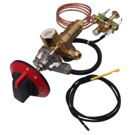 METER STAR 100000BTU LPG/NG Gas Oven Stove Inlet Valve Pilot Burner With 0.9 Meters M10x1 Thermocouple And Ignition Wire Including Knob Whole Sets
