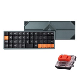 48% Low Profile Mechanical Keyboard with Red Switch, Single-Mode, PBT Keycaps, 48-Key Layout