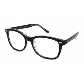 Edge I-Wear Fashion Retro Horned Rim Reading Glasses for Women Readers for Men 1.50 540961TT/1.50-1(BLK+CL)