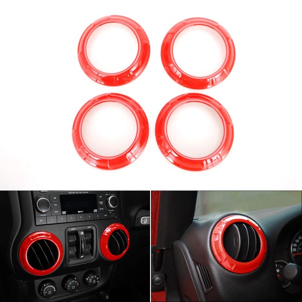 JECAR Car Air Condition Vent Outlet Cover Trim Ring for