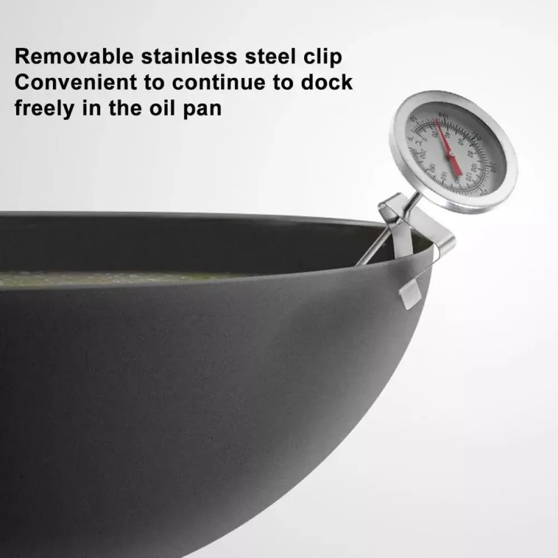 Termometro Aceite Cocina Caliente Café Acero Inox 0 A 200°c