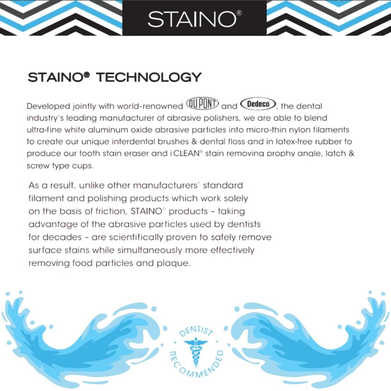 Staino Interdental Brush Refills, Large Cylindrical, 72 Brushes/36 Units Per
