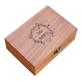 Wooden Memory Box for Couple (Medium, Design 1)