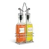 Cuisinox Oil and Vinegar Cruet Set with Caddy, Stainless Steel
