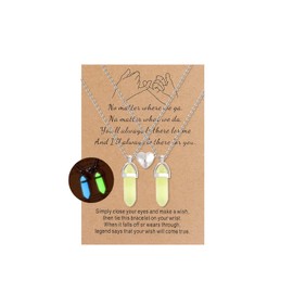 Friendship Gifts for Women Best Friend Necklace Bff Necklace for 2 Couple Gifts Healing Crystal Pendant Chains Necklace Sister Birthday Gifts for Women