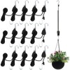12-Pack 1/8" Adjustable Rope Hanger, Heavy Duty Retractable Ratchet Tie