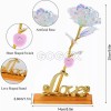 GOGOX Rosa Flor Artificiales Luz Led+base+bolsa Amiga Novia Regalo
