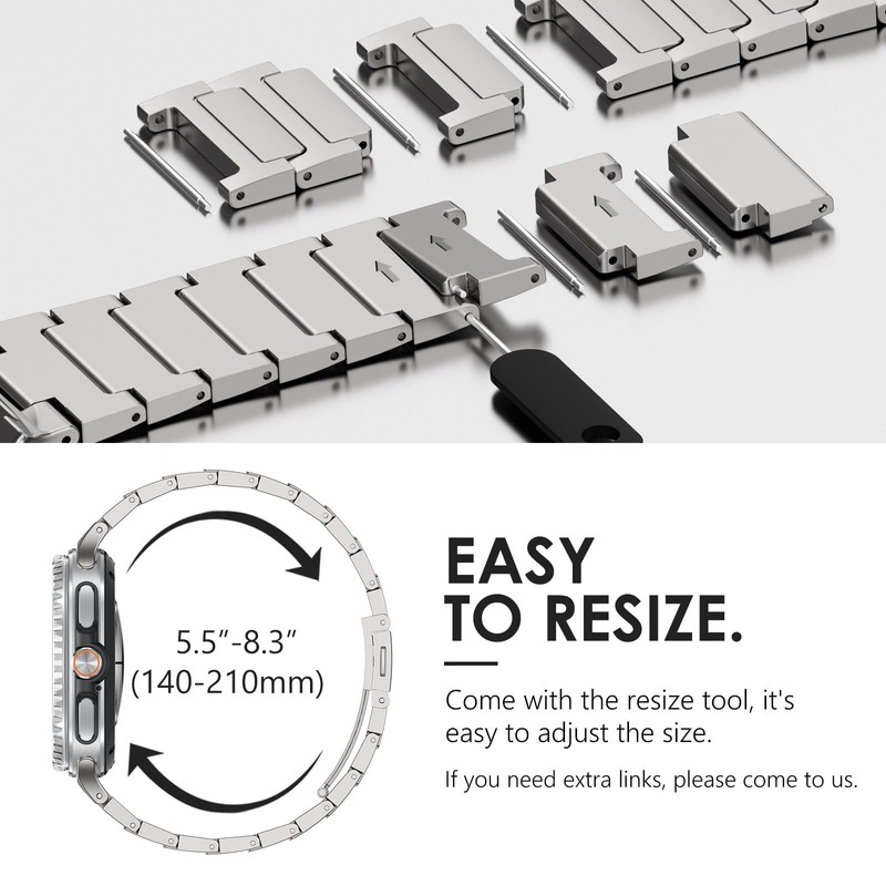 NewWays Titanium Band for Galaxy Watch 8 Classic 46mm /
