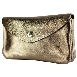 modamoda de P11 Women's Leather Purse Medium Handmade in Italy, olive green