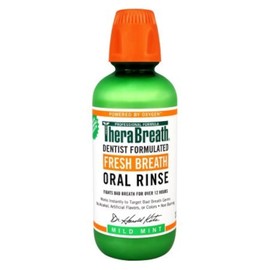 Thera Breath TheraBreath Dentist Recommended Fresh Breath Oral Rinse - Mild Mint Flavor fEDvxO, 16 Ounce (Pack of 4)