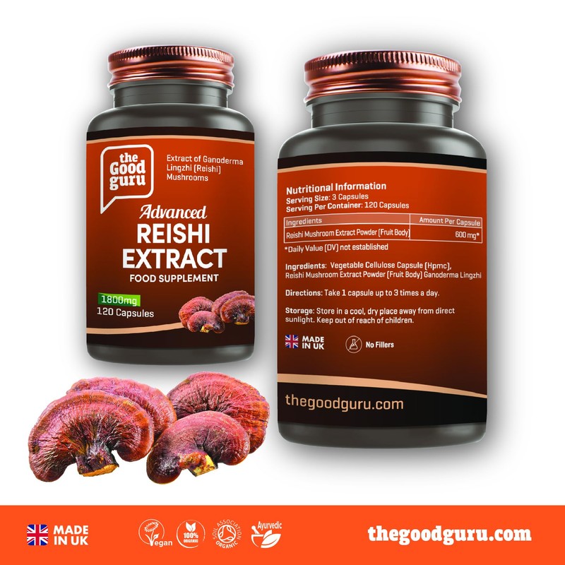Reishi Mushroom Extract Capsule - 1800mg | Longevity and Improve