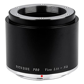 Fotodiox Pro Lens Mount Adapter, Leica Visoflex M39 Lens to Nikon Camera Mount Adapter, for Nikon D1, D1H, D1X, D2H, D2X, D2Hs, D2Xs, D3, D3X, D3s, D4, D100, D200, D300, D300S, D700, D800, D800E, D40, D50, D60, D70, D70S, D80, D40X, D90, D3000, D3100, D3