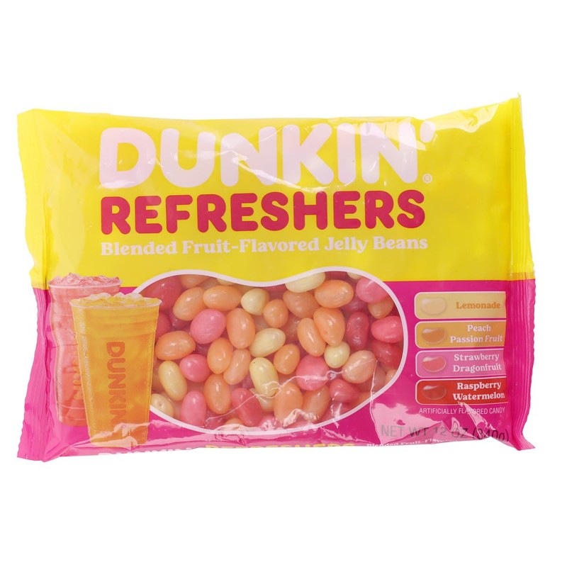 Dunkin' Refreshers Fruit-Flavored Jelly Beans, Assorted Flavors, 2 Pack Candy