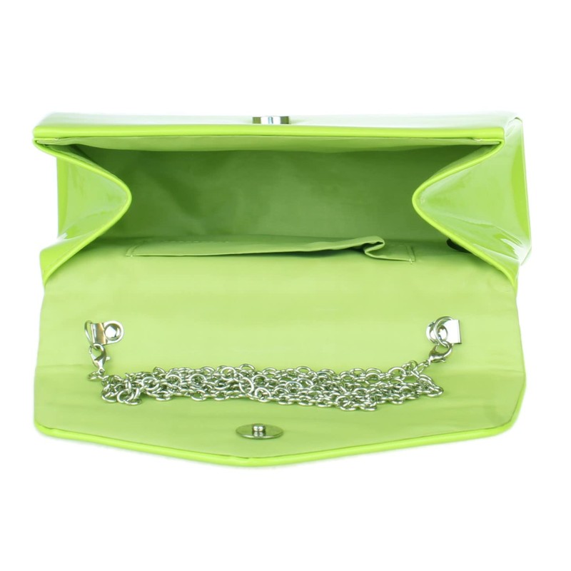 Girly Handbags Patent Clutch Bag Handbag Small Hard Case for