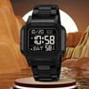 Digital Watch 50m Waterproof Backlit Display Electronic Watch with Alarm