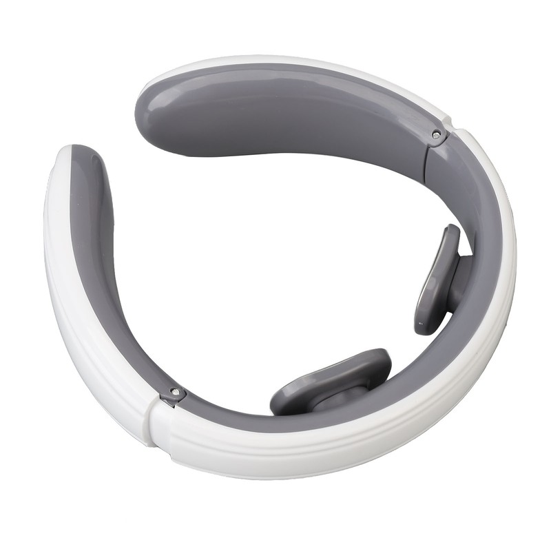 Heated TENS Neck Massager 9 Gears Vibration Rechargeable Electromagnetic Pulse