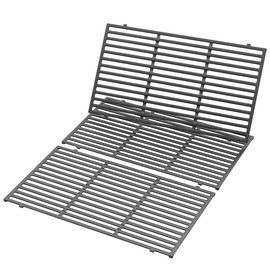 SafBbcue 66097/66089 18.75" Cast Iron Cooking Grates Replacement Parts for Weber Genesis II E-410 GS4 Grill S-410 E-435 S-435 Genesis II LX E-410 LX E-440 Genesis II LX 440 SE-410 Grill Grids & Grates