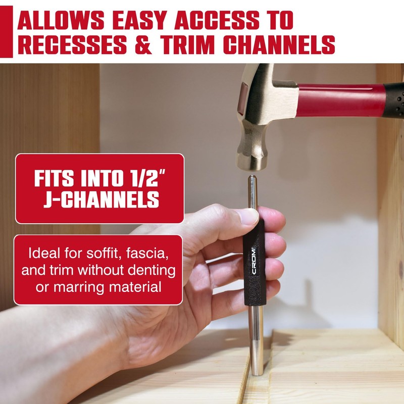 CROM Trim Nail Punch - Help Drive Trim Nails While