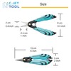 C.JET TOOL Precision Braided Fiber Optic Scissors, Wire Kevlar Cutter,