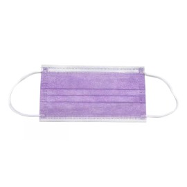 Ambiderm Cubreboca Violeta Tricapa Ambiderm Termosellado Caja 50 Pz