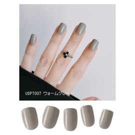 Jelly Tip Ultra Slim Petite 007 Warm Grey (24 Tips / 12 Sizes)