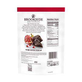 BROOKSIDE Dark Chocolate and Pomegranate Flavored Snacking Chocolate Bag, 21 oz