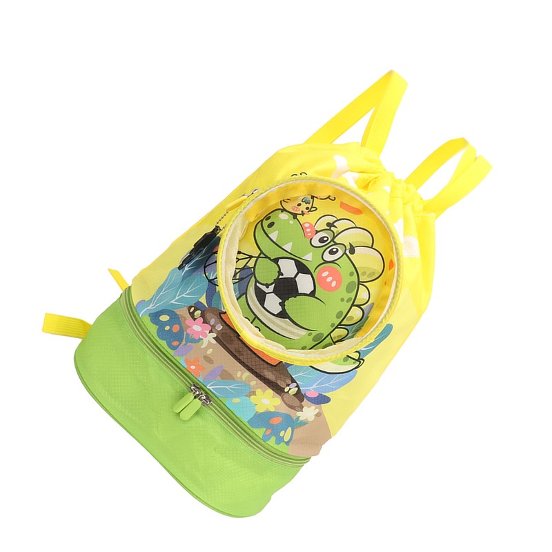 Funny Cute Cartoon Drawstring Backpack Bag Portable Kids Sports Backpack