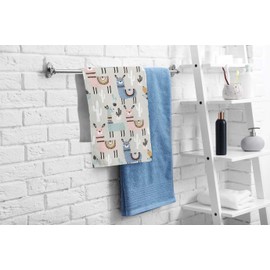 oFloral Llama Cactus Hand Towels Cotton Washcloths,Llama Animal with Cactus Alpaca Lama Scandinavian Cute Style Summer Absorbent Soft Towel for Bathroom Kitchen Spa Gym Yoga Face Towel 15X30 Inch