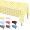 Mulbozy 2 Pcs Yellow and White Checkered Tablecloth, 54 ×