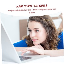 minkissy Chignon Bun Hair Pins Set 6pcs u Shape Hair Forks Retro Hair Sticks Simple Hair Clips Hair Accessories Girl Fashion Random Color