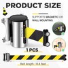 Singhoow 1 Pcs 16.4ft Magnetic Wall Mount Retractable Belt Barrier