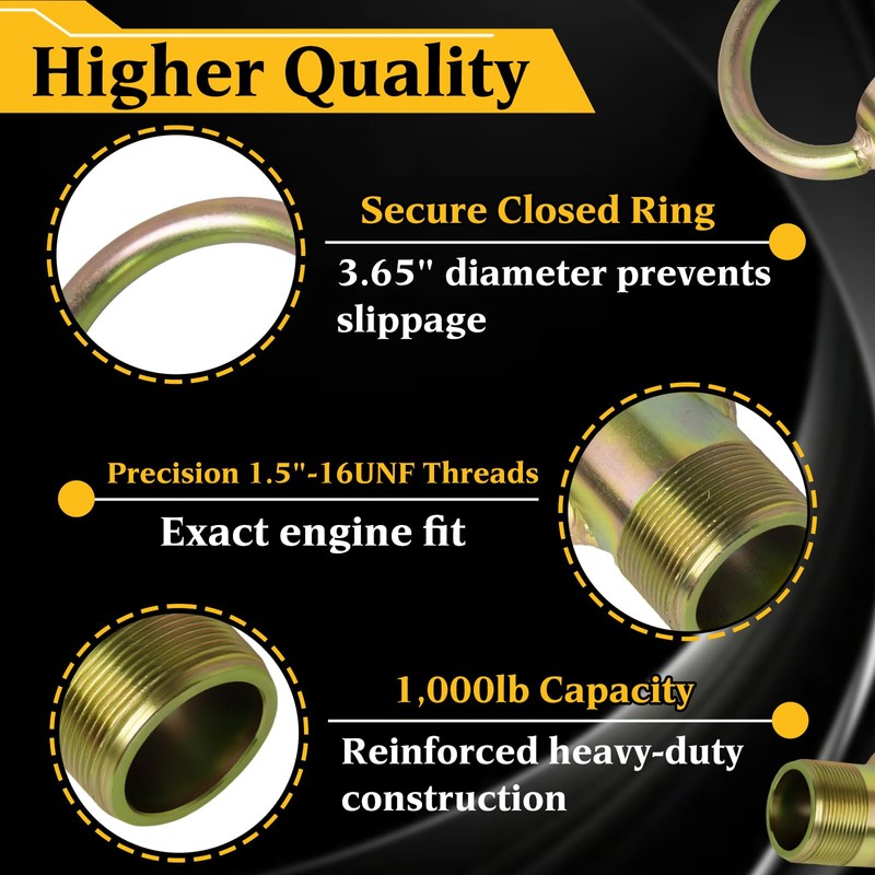 Stitokg 91-904551 Outboard Lifting Ring Tool – Compatible with Mercury,