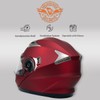 Milwaukee Helmets MPH9826DOT Ionized Flat Red Advanced Motorcycle Modular Helmet
