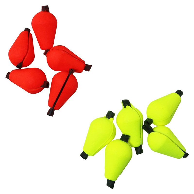 WHYHKJ 10pcs Float Foam Water Drop Strike Indicators Teardrop Floating