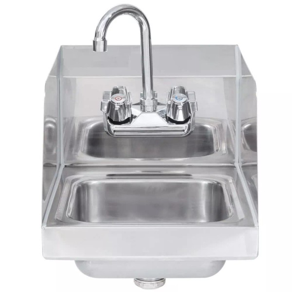 Express KitchEquip Stainless Steel Wall Mount Hand Sink with Side
