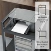 Curtainboro 2 Tier PC Tower Stand, Height Adjustable Computer Tower