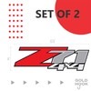 z71 4x4 Decals, Bedside Sticker for Chevy Truck (2007-2013) 1500