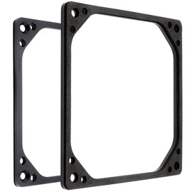 DolDer Fan Spacer Adapter Frame Noise Reducing Fan Decoupling Aluminium for Water Cooling Radiators/Casing and 140 mm Fan (14 cm)