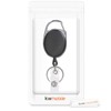 kwmobile Retractable Reel and Badge Holder - Double Card Holder