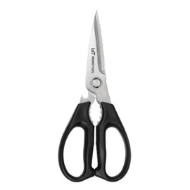 MINGTOOL Kitchen Scissors All Purpose, Stainless Steel Kitchen Shears Heavy Duty 4 in 1, Cooking Scissors for Food, Meat, Chicken, Fish, Vegetables, Herbs, Bottle Opener
