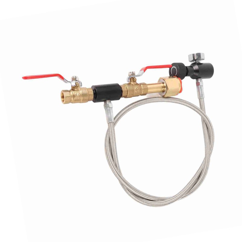 CGA‑320 CO2 Cylinder Refill Adapter with Hose For Filling Soda