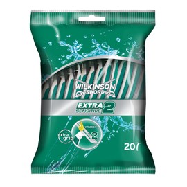 2x Wilkinson Sword 70007750 Mens EII Sensitive Disposable Razor 20s