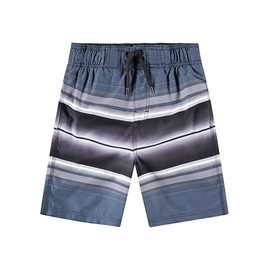 Kanu Surf Boys' Echo Quick Dry UPF 50+ Beach Swim Trunk, Linear Navy, 14-16