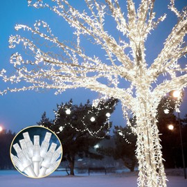 THKFUL Fairy Lights Plug in, 330FT 800LED Outdoor Indoor Fairy String Lights Waterproof,8 Modes Remote Control for St Patrick’s Day Patio Yard Garden Party Decorations(White)